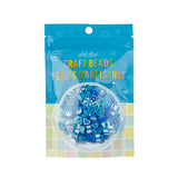 Craft Beads Clay Mixed Shapes Blue 120/pk