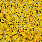 Craft Beads Clay Mixed Shapes Yellow Faces 120/pk