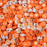 Craft Beads Plastic Disc 7mm Orange Mix 72g