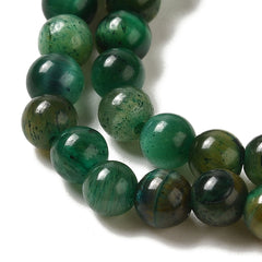 4mm Tiger Eye Green (Natural/Dyed) Beads 14-15" Strand