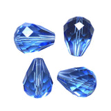K9 Glass Teardrop Beads 12x10mm Light Sapphire 10/pk