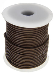 2mm Brown Leather Cord 25m