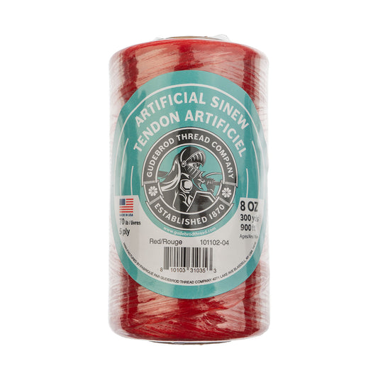 Gudebrod Sinew Red 8oz 300yd Spool