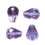 K9 Glass Teardrop Beads 12x10mm Light Violet 10/pk