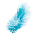 Marabou Feathers 5-7" Turquoise 20g