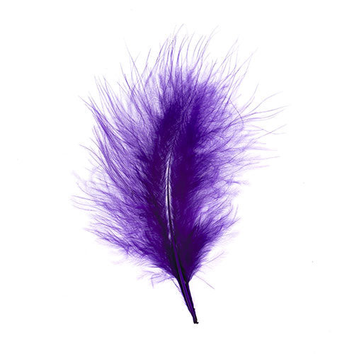 Marabou Feathers 5-7" Purple 6g