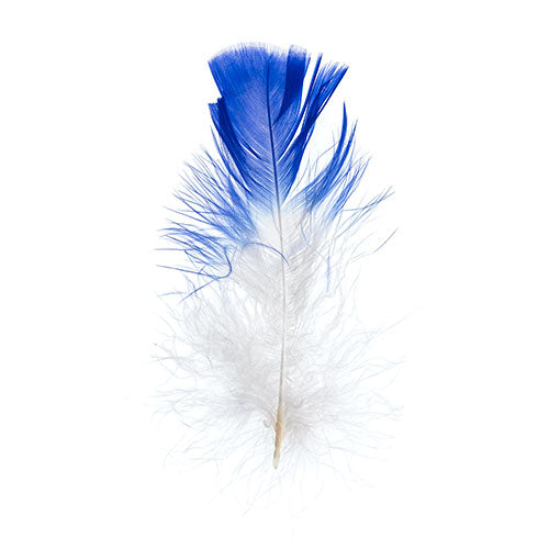 Marabou Feathers 2-Tone 5-7" Royal Blue 6g