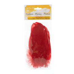 Goose Feathers 5-7" Red 6g
