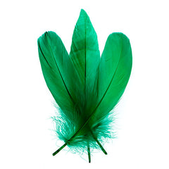 Goose Feathers 5-7" Green 6g