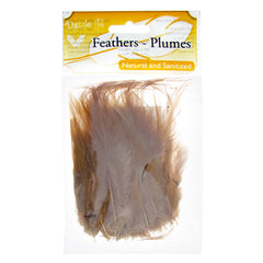 Rooster Saddle Hackle Feathers 3-6" Brown 3g