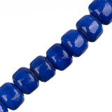Glass Crow Beads 7x9mm Royal Blue 8" Strand