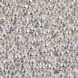 11/0 Miyuki Seed Beads #0961 Bright Sterling Plated 25g