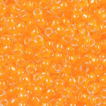 11/0 Toho Seed Beads #801 Luminous Neon Tangerine 8-9g Vial