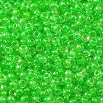 11/0 Toho Seed Beads #805 Luminous Neon Green 8-9g Vial