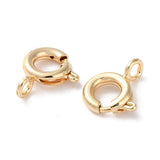 6mm Light Gold Spring Ring Clasp 10/pk