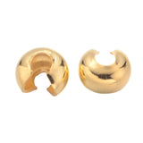 Crimp Cover 3mm Gold 100/pk