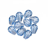 K9 Glass Teardrop Beads 8x6mm Light Sapphire 10/pk