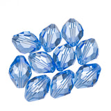 K9 Glass Oval Beads 11x8mm Light Sapphire 10/pk