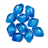 K9 Glass Oval Beads 11x8mm Capri Blue 10/pk
