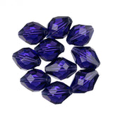 K9 Glass Oval Beads 11x8mm Purple Velvet 10/pk