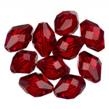K9 Glass Oval Beads 13x10mm Siam 10/pk