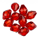 K9 Glass Oval Beads 13x10mm Light Siam 10/pk