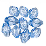 K9 Glass Oval Beads 13x10mm Light Sapphire 10/pk