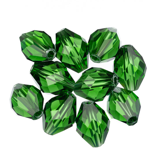 K9 Glass Oval Beads 13x10mm Erinite 10/pk