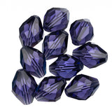 K9 Glass Oval Beads 13x10mm Purple Velvet 10/pk