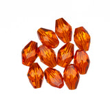K9 Glass Oval Beads 9x6mm Light Siam 10/pk