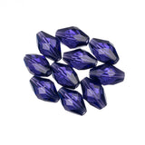 K9 Glass Oval Beads 9x6mm Purple Velvet 10/pk