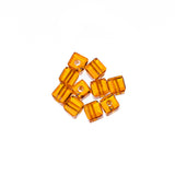 K9 Glass Cube Beads 4mm Red Topaz 10/pk