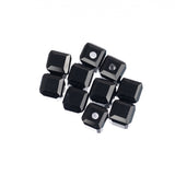 K9 Glass Cube Beads 6mm Jet Black 10/pk