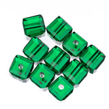 K9 Glass Cube Beads 8mm Erinite 10/pk