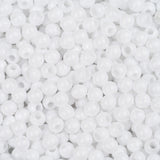 Round Plastic Beads 4mm Opaque White Approx 1000/Bag