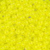 Round Plastic Beads 4mm Lure Yellow Approx 1000/Bag