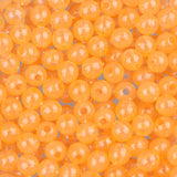 Round Plastic Beads 5mm Glow Orange Approx 1000/Bag