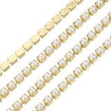 Metal Pearl Banding 2mm Gold by the Yard