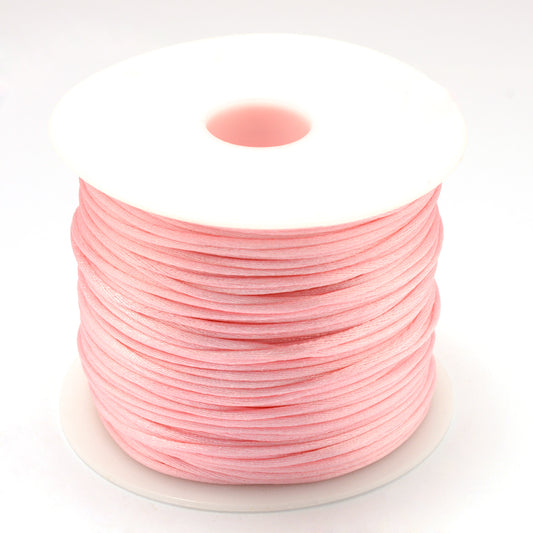 Satin Rattail Cord 1.5mm Pink 100yd