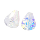 K9 Glass Teardrop Beads 10x8mm Crystal AB 10/pk
