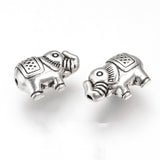 Metal Elephant Beads 13x8mm Antique Silver 5/pk