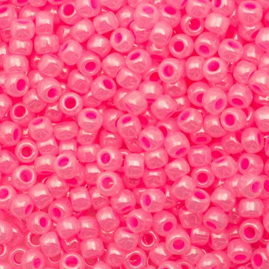 6/0 Toho Seed Beads #910 Ceylon Hot Pink 8-9g Vial