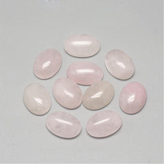 Gemstone Cabochon Oval 13x18mm Rose Quartz (Natural) 2/pk