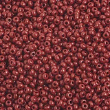 8/0 Czech Seed Beads #93300V Opaque Medium Brown 22g