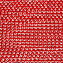 Plastic Rhinestone Banding 2.4mm Tangerine/Crystal 10yd/pk