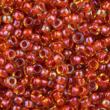 11/0 Toho Seed Beads #951 Brick Red Lined Jonquil 8-9g Vial