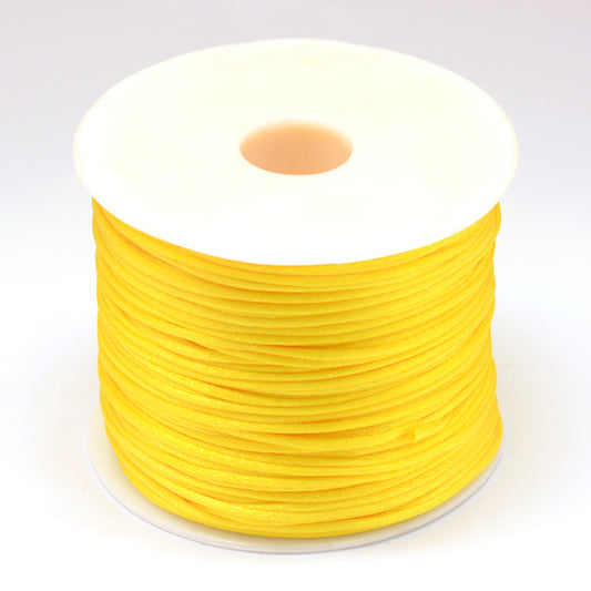 Satin Rattail Cord 1.5mm Sunshine Yellow 100yd