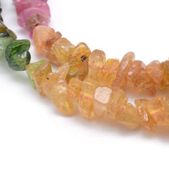 Tourmaline Mix (Natural) Bead Chips 16" Strand