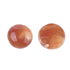 Resin Cabochons, Round 12mm Gem Brown 10/pk