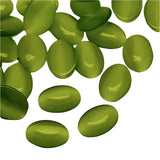 Cat Eye Cabochons, Oval 18x13mm Olive 10/pk